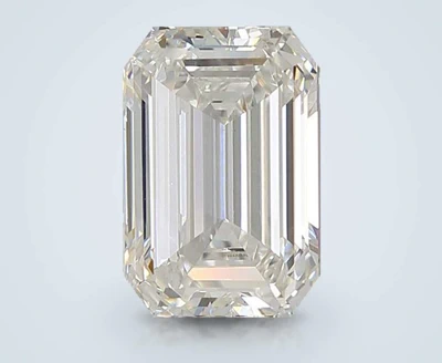 3.09ct E VS1 Rare Carat Ideal Cut Emerald Lab Grown Diamond
