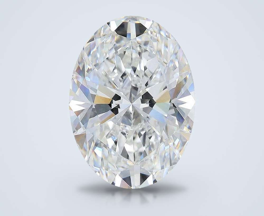 11.57ct F VS1 Rare Carat Ideal Cut Oval Lab Grown Diamond
