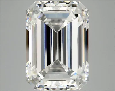 12.48ct F VVS2 Rare Carat Ideal Cut Emerald Lab Grown Diamond