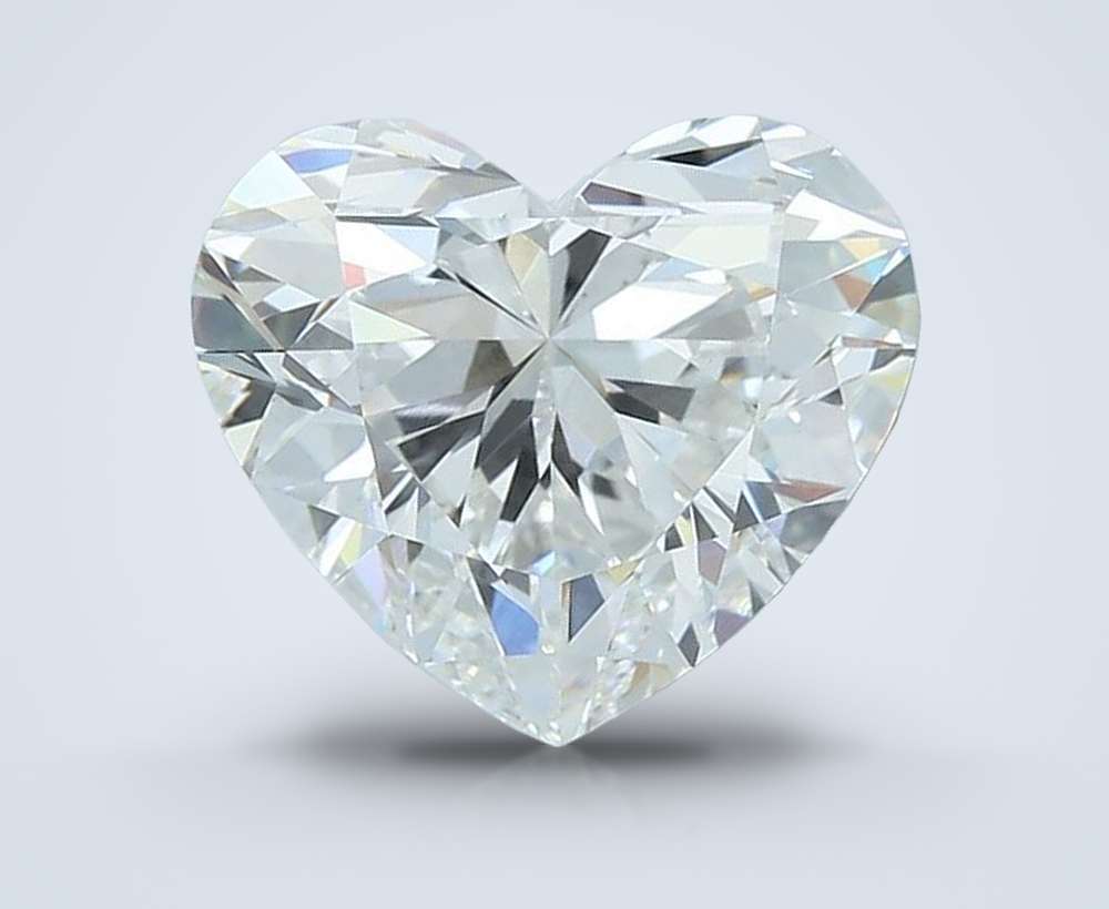 6.61ct F VVS2 Rare Carat Ideal Cut Heart Lab Grown Diamond
