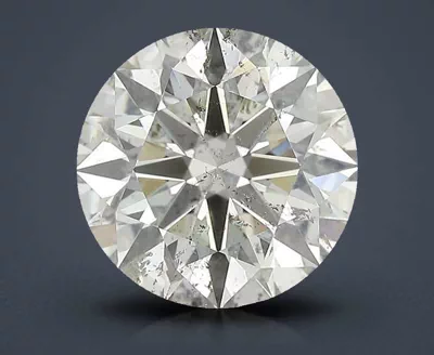 4.07ct K SI2 Rare Carat Ideal Cut Round Diamond