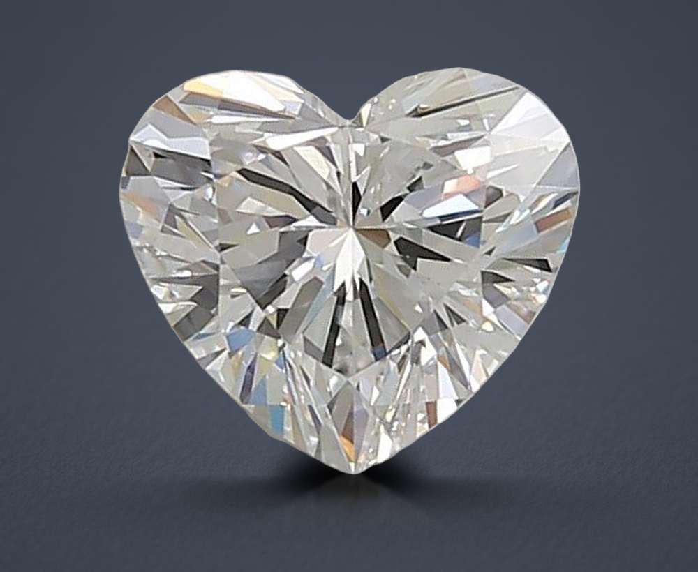1.37ct E VS1 Rare Carat Ideal Cut Heart Lab Grown Diamond