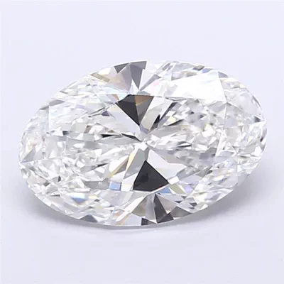 4.06ct F VS1 Rare Carat Ideal Cut Oval Lab Grown Diamond