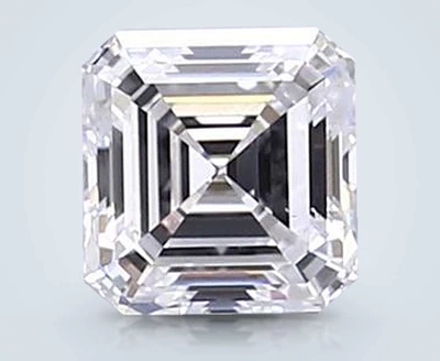 1.51ct D VS2 Rare Carat Ideal Cut Asscher Lab Grown Diamond