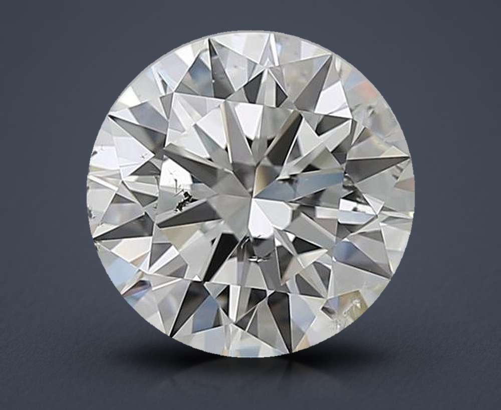 3.50ct I SI2 Rare Carat Ideal Cut Round Diamond