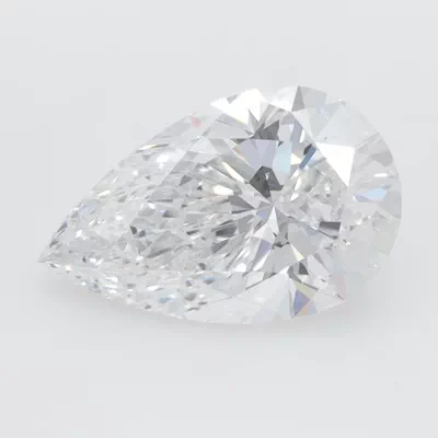 2.00ct D VS2 Rare Carat Ideal Cut Pear Lab Grown Diamond