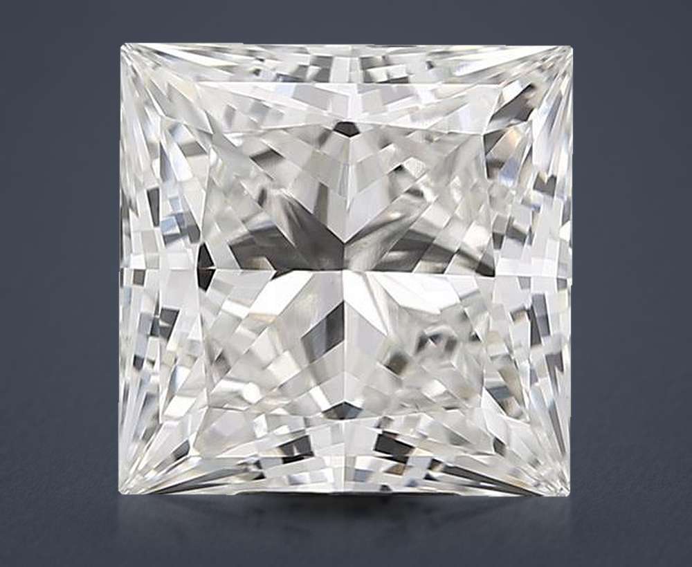 7.03ct H VS1 Rare Carat Ideal Cut Princess Lab Grown Diamond