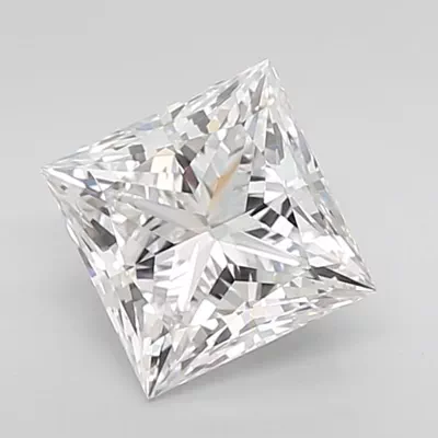 1.55ct E VVS2 Rare Carat Ideal Cut Princess Lab Grown Diamond