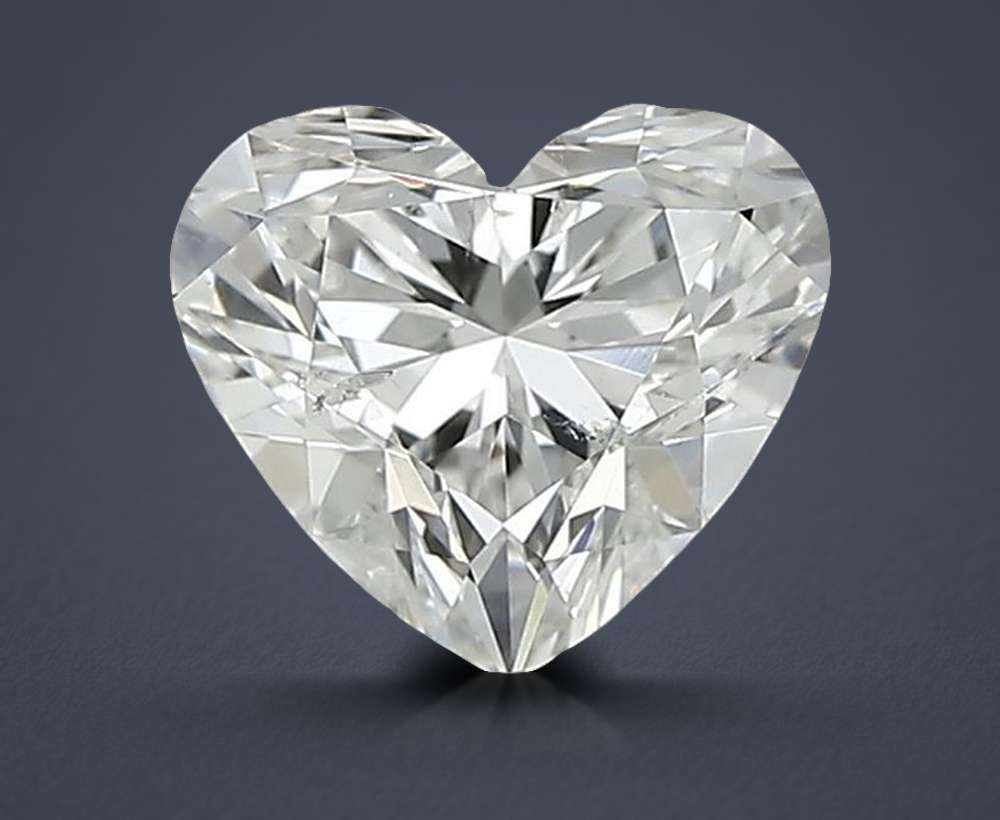 0.62ct H SI2 Rare Carat Ideal Cut Heart Diamond