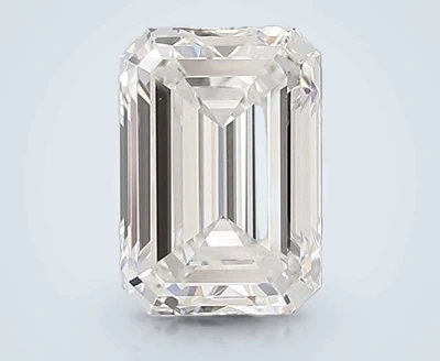 3.51ct F VS1 Rare Carat Ideal Cut Emerald Lab Grown Diamond