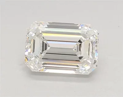 1.33ct F VVS2 Rare Carat Ideal Cut Emerald Lab Grown Diamond