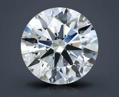 7.03ct F SI1 Rare Carat Ideal Cut Round Diamond
