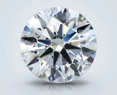 7.03ct F SI1 Rare Carat Ideal Cut Round Diamond