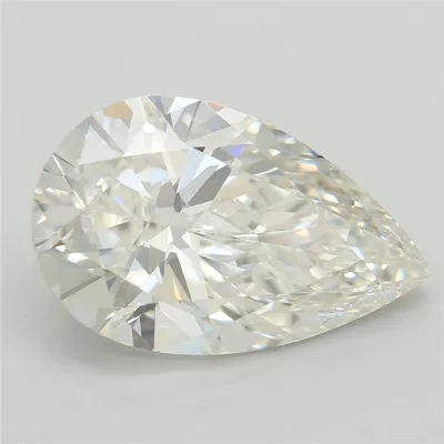 4.02ct F VVS2 Rare Carat Ideal Cut Pear Lab Grown Diamond