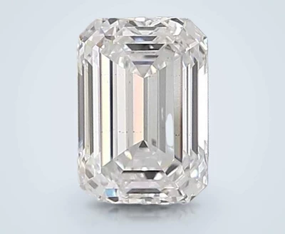 1.59ct D VS2 Rare Carat Ideal Cut Emerald Lab Grown Diamond