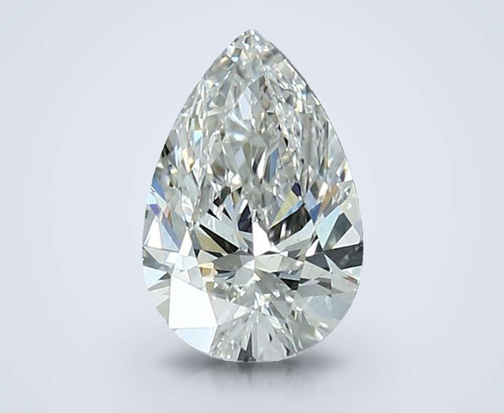 1.05ct F VS1 Rare Carat Ideal Cut Pear Lab Grown Diamond