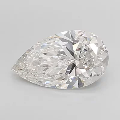4.06ct F VS2 Rare Carat Ideal Cut Pear Lab Grown Diamond