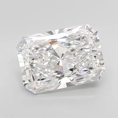 2.60ct D VVS2 Rare Carat Ideal Cut Radiant Lab Grown Diamond
