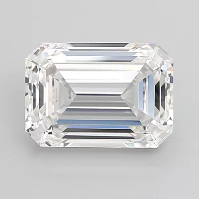 6.04ct E VVS2 Rare Carat Ideal Cut Emerald Lab Grown Diamond