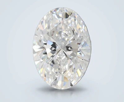 4.00ct F VS2 Rare Carat Ideal Cut Oval Lab Grown Diamond