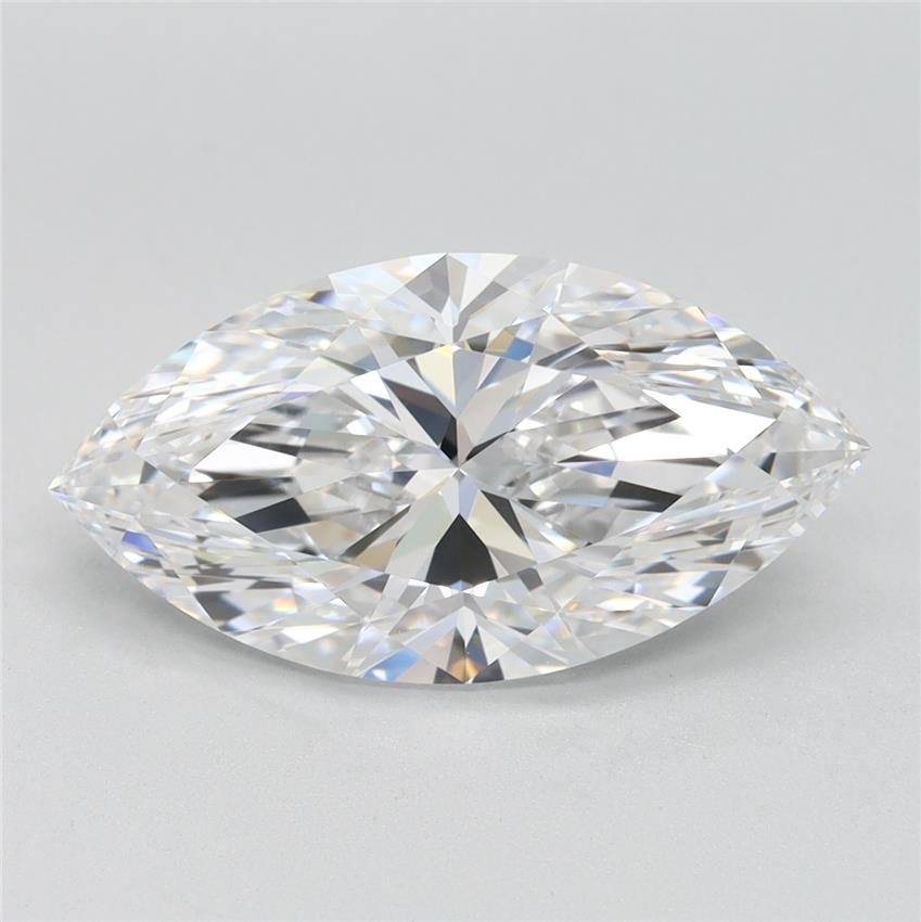 3.02ct D VVS1 Rare Carat Ideal Cut Marquise Lab Grown Diamond