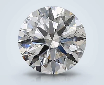 2.04ct E SI2 Rare Carat Ideal Cut Round Diamond