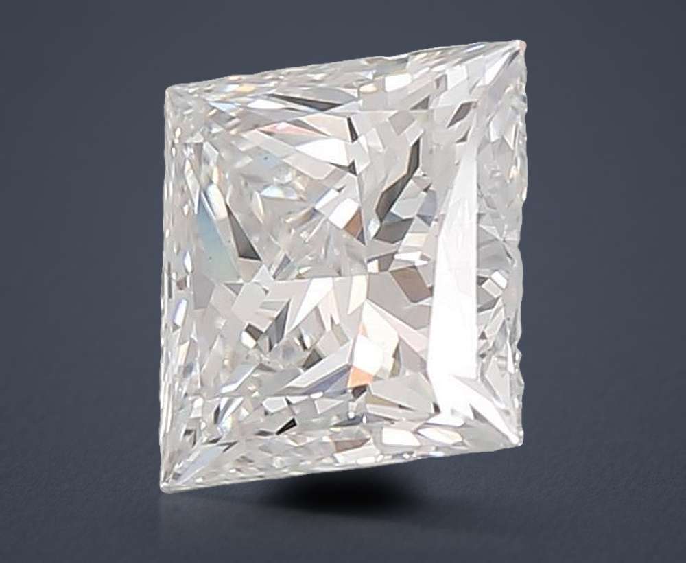 2.54ct E VS1 Rare Carat Ideal Cut Princess Lab Grown Diamond