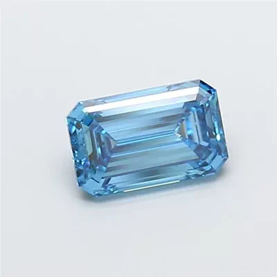 1.53ct E SI1 Rare Carat Ideal Cut Emerald Lab Grown Diamond
