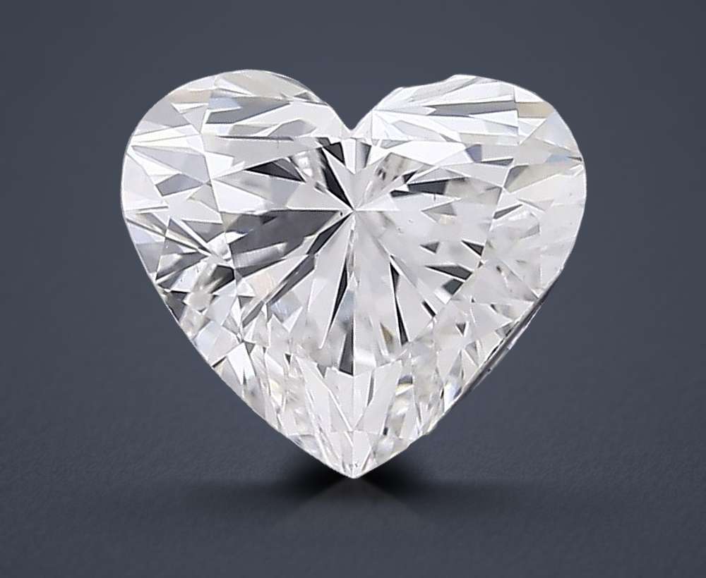 1.38ct E VS1 Rare Carat Ideal Cut Heart Lab Grown Diamond