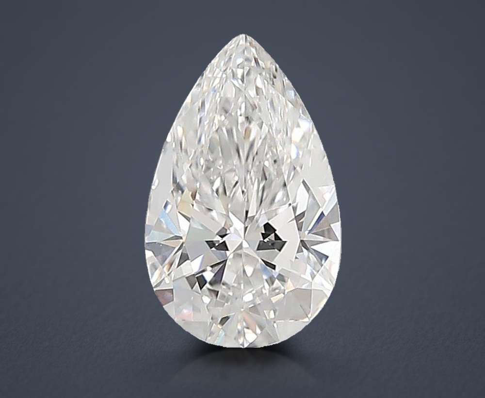1.35ct D VVS2 Rare Carat Ideal Cut Pear Lab Grown Diamond