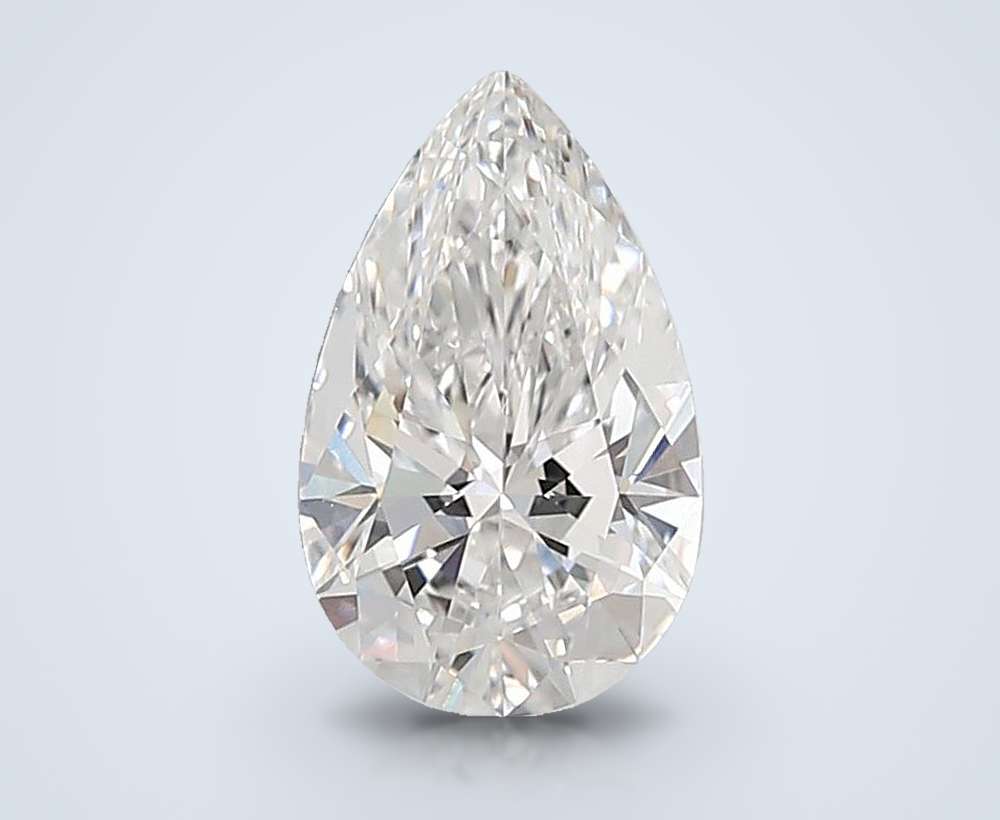 1.35ct D VVS2 Rare Carat Ideal Cut Pear Lab Grown Diamond