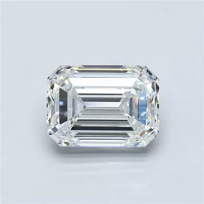 3.51ct H IF Rare Carat Ideal Cut Emerald Diamond