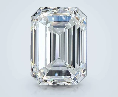 3.51ct H IF Rare Carat Ideal Cut Emerald Diamond