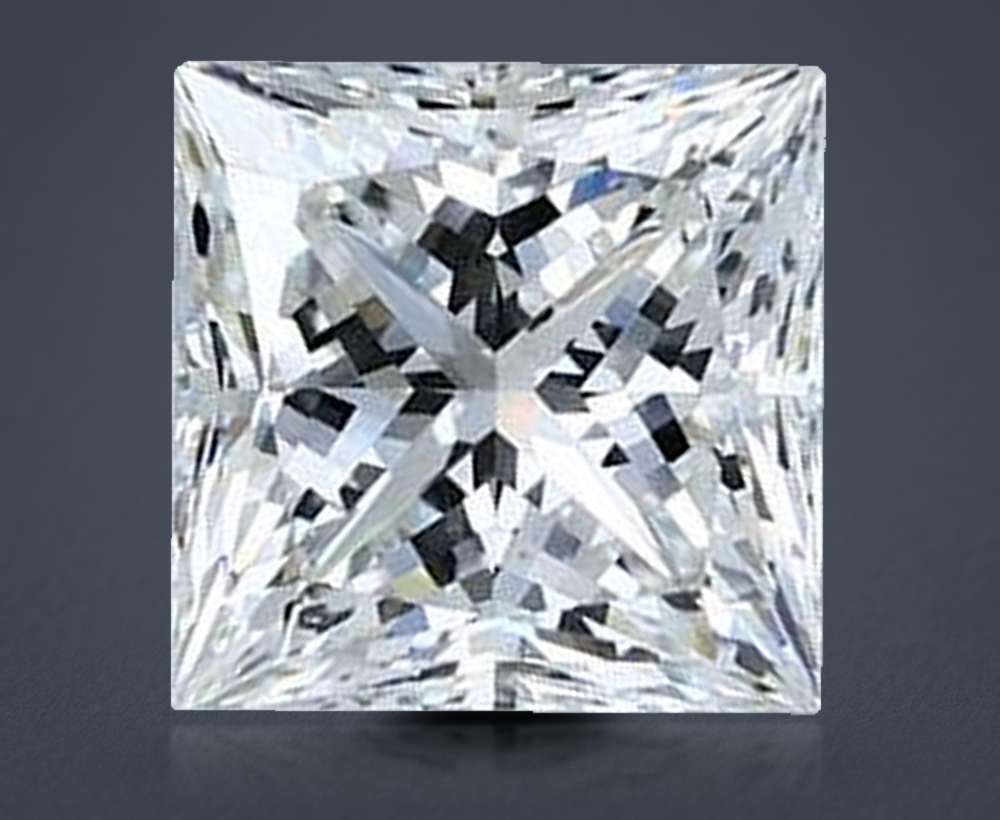 3.50ct G SI1 Rare Carat Ideal Cut Princess Diamond