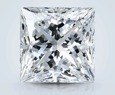 3.50ct G SI1 Rare Carat Ideal Cut Princess Diamond