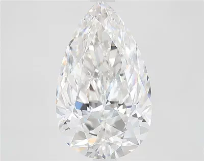 3.57ct F VVS2 Rare Carat Ideal Cut Pear Lab Grown Diamond