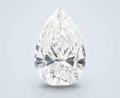 15.01ct F VVS2 Rare Carat Ideal Cut Pear Lab Grown Diamond