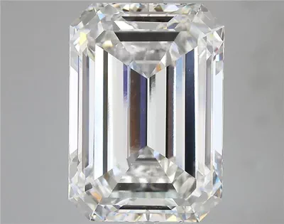 15.15ct F VVS2 Rare Carat Ideal Cut Emerald Lab Grown Diamond