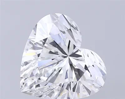 5.03ct F VS1 Rare Carat Ideal Cut Heart Lab Grown Diamond
