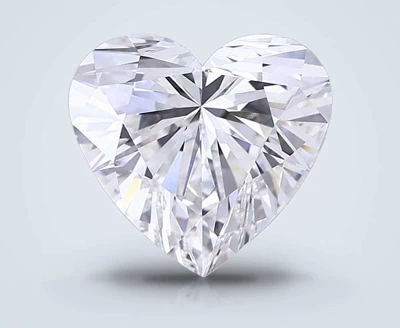 5.03ct F VS1 Rare Carat Ideal Cut Heart Lab Grown Diamond