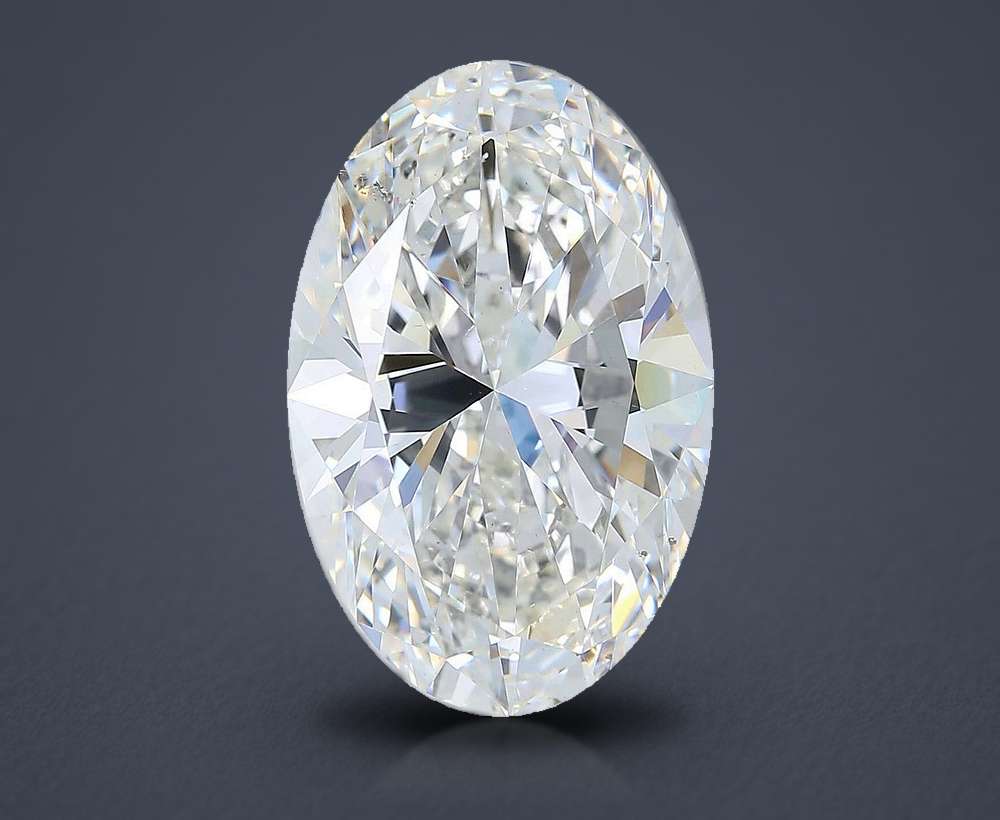 7.20ct I SI1 Rare Carat Ideal Cut Oval Diamond
