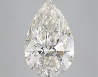 5.11ct H VS2 Rare Carat Ideal Cut Pear Lab Grown Diamond