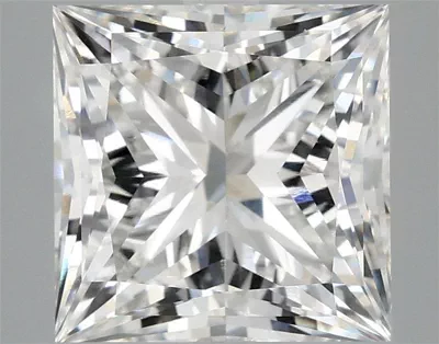 5.10ct F VS1 Rare Carat Ideal Cut Princess Lab Grown Diamond