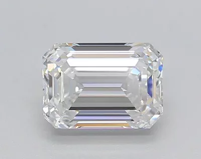 1.05ct E VVS1 Rare Carat Ideal Cut Emerald Lab Grown Diamond