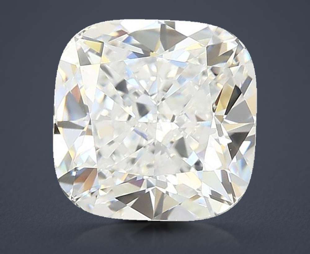 3.32ct E VVS2 Rare Carat Ideal Cut Cushion Lab Grown Diamond