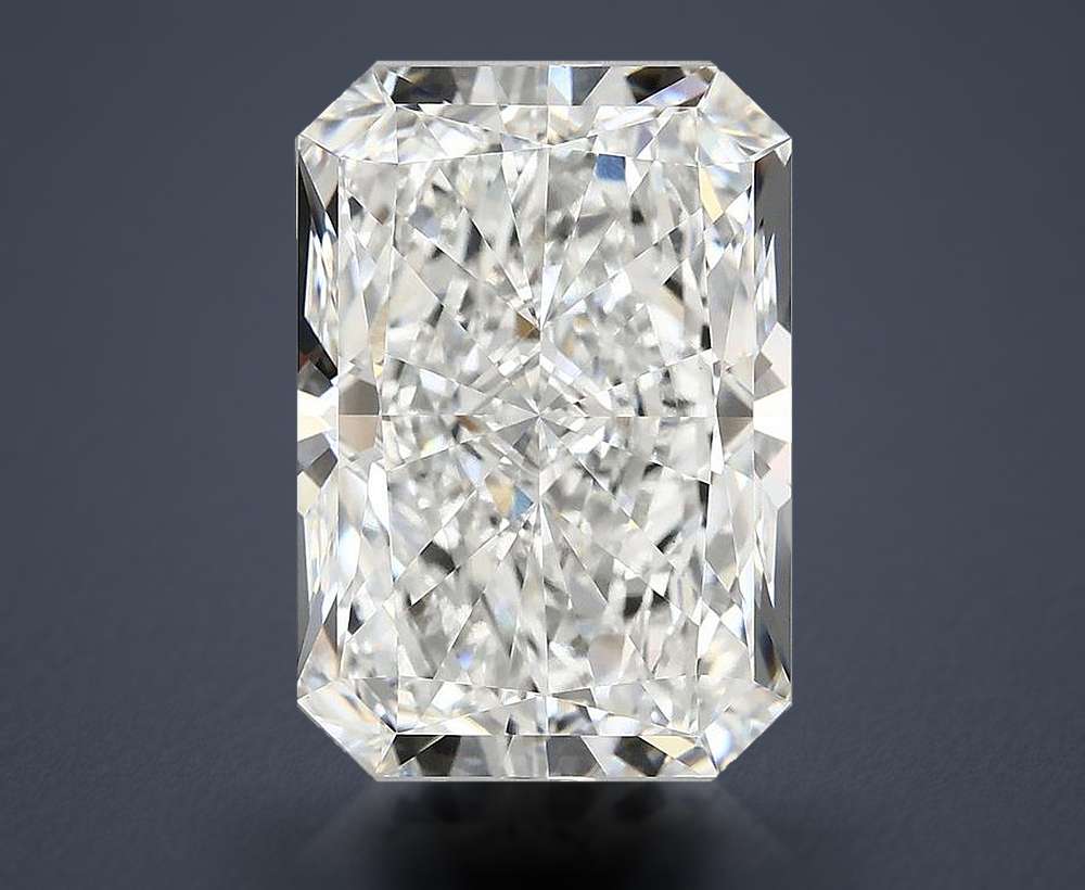 10.53ct F VVS2 Rare Carat Ideal Cut Radiant Lab Grown Diamond
