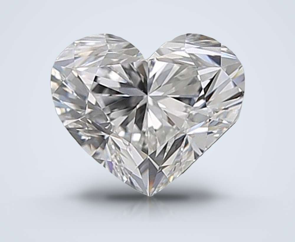 0.71ct F VS1 Rare Carat Ideal Cut Heart Diamond