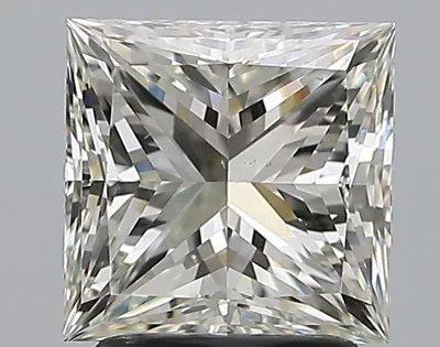 2.20ct J VS2 Rare Carat Ideal Cut Princess Diamond