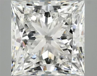 8.04ct F VVS2 Rare Carat Ideal Cut Princess Lab Grown Diamond