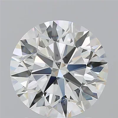 2.51ct J VS2 Rare Carat Ideal Cut Round Diamond